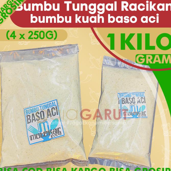 

!!!!!!] GROSIRAN - 1KG BUMBU TUNGGAL BASO ACI isi 4x250gr racikan kemas