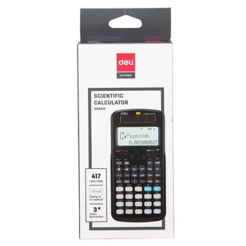

Kalkulator Deli D991ES/Kalkulator scientific/Kalkulator anak sekolah