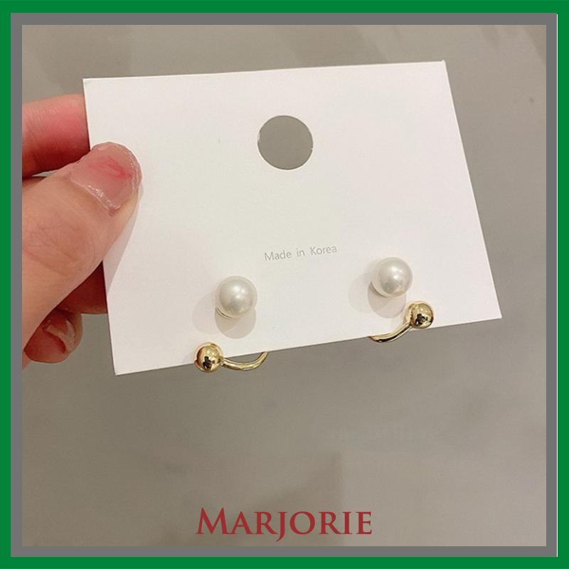 Anting-anting Mutiara Temperamen  Anting-anting Desain Sederhana Wanita  Anting-anting Kepribadian Perak 925-MJD