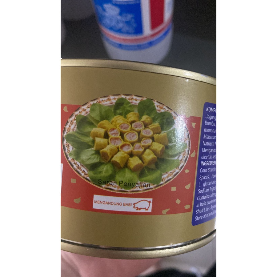 TTS Daging Babi Gulung Canned Pork Egg Rolls Luncheon Meat 397 gr