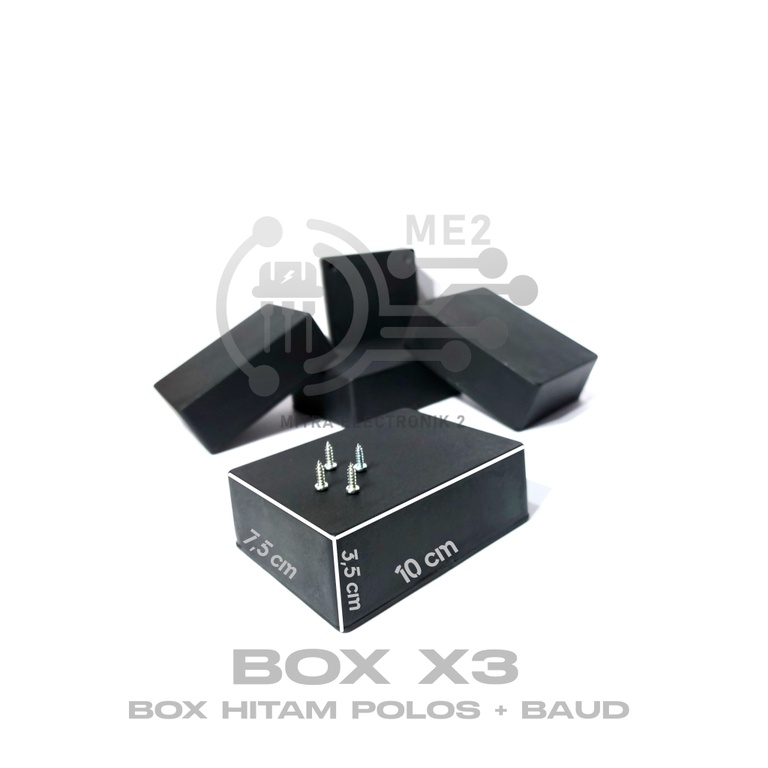 Box Multi Plastik x3 Kotak Tebal 10x7,5x3,5cm Plus Tutup