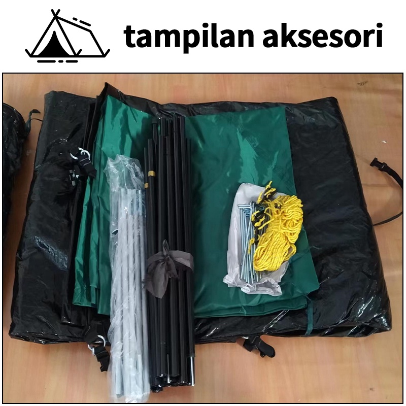 New Tenda Camping Kapasitas Luas 5-8 Orang Lipat Portable Waterproof Anti Air Outdoor Tenda Gunung