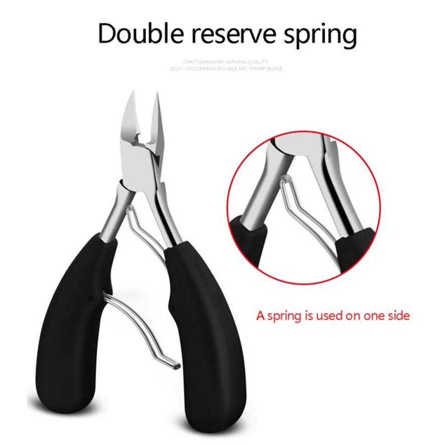 【COD+Pengiriman Cepat】YUN Mall Gunting Pemotong Kuku Miring Jempol Kaki Anti Cantengan Pendorong Kulit Mati Toe Nail Clipper Edge Cutter Anti Nyeri Stainless Toe Nail Clipper