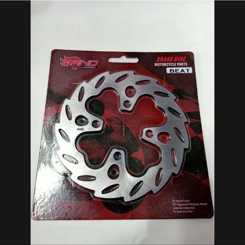 Disc piringan cakram depan honda beat model polos gerigi ukuran standar pnp honda beat