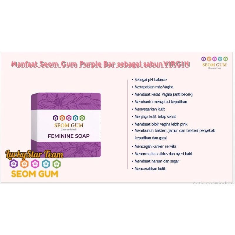 ASLIII...Sabun Seom Gum sabun glowing dan sabun Feminin BPOM/sabun merapatkan vagina/sabun glowing