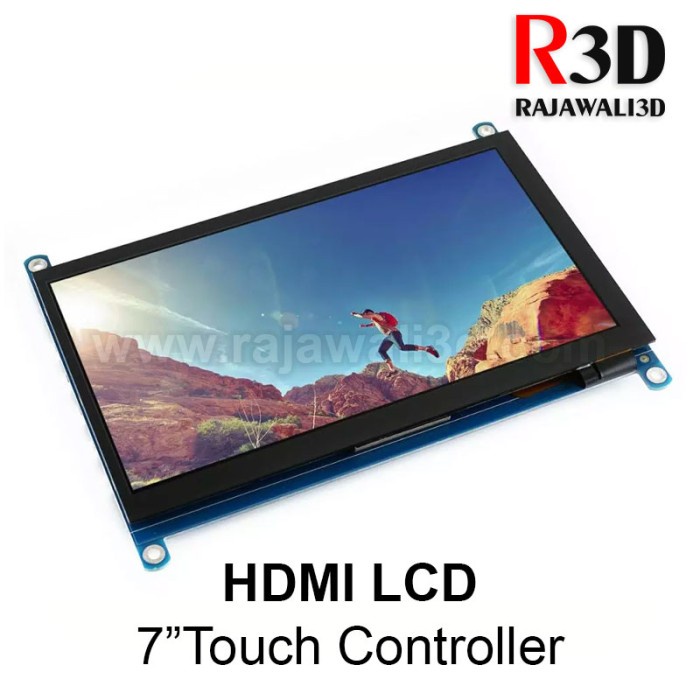 Waveshare 7 inch 1024x600 HDMI LCD Resistive Touchscreen