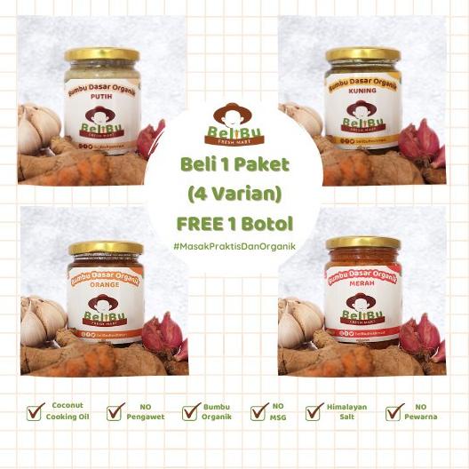 

------] Bundling 1 Paket Bumbu Dasar Organik Belibu Free 1 Jar Bumbu BeliBu