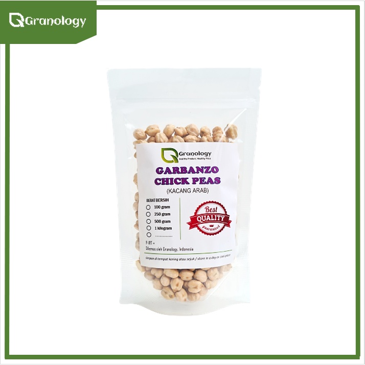 

(RAW) Kacang Arab Mentah / Garbanzo / Raw Chick Peas (100 gram) by Granology