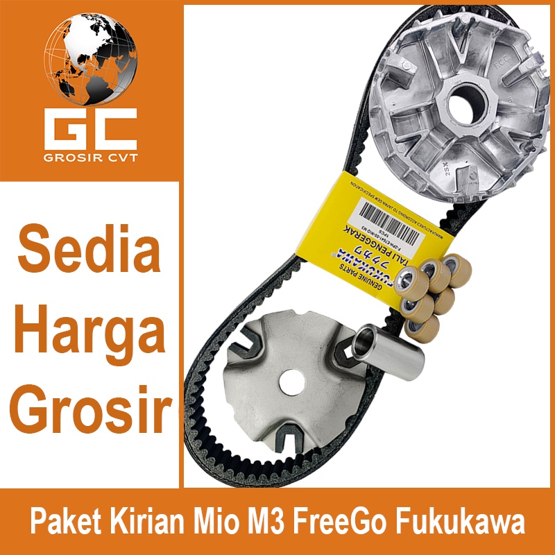 Paket Kirian Rumah Roller Vanbelt KIT Roller Yamaha Mio M3 S Z Freego Fino X Ride Soul GT 125 MI3 Fukukawa