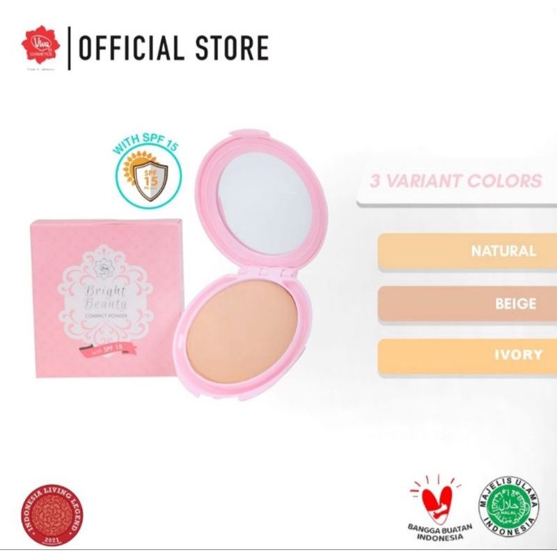 Bedak Padat Viva Bright Beauty Spf15