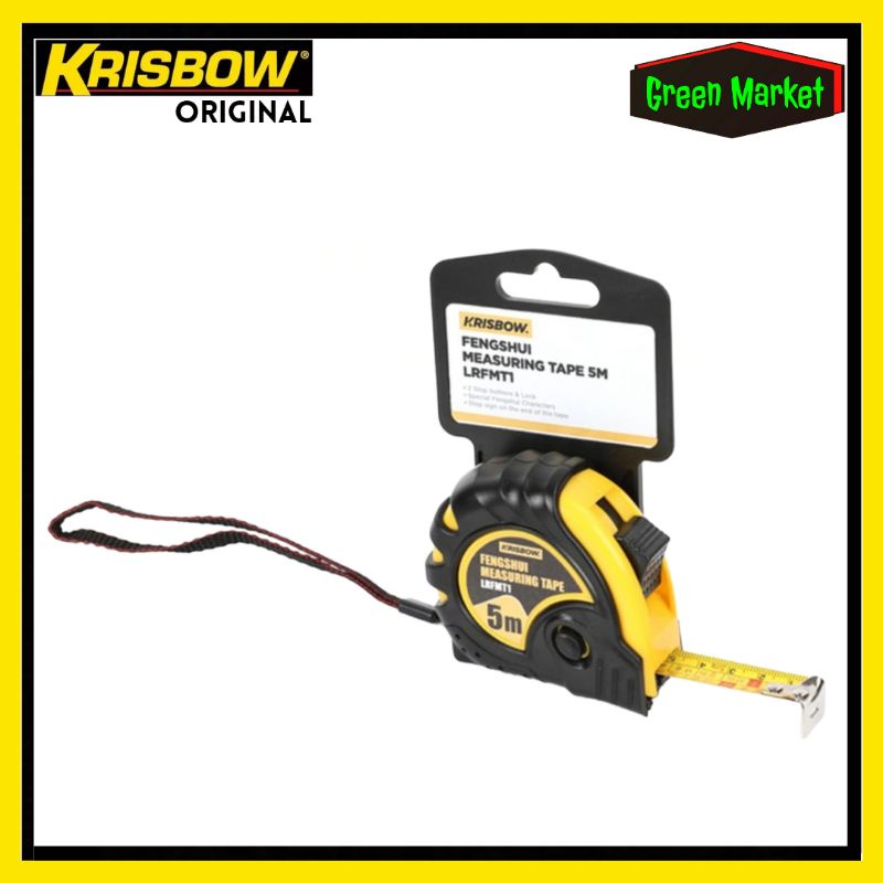 Krisbow Meteran Fengshui 5 Meter || Meteran Krisbow Fengshui 5 Meter