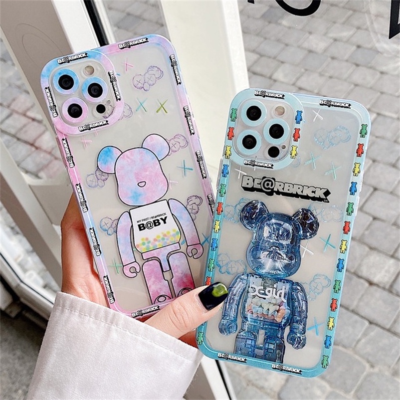 Soft Case For iIPhone 14 13 12 11 Pro Max SE2020 X XR Xs Max iIPhone 7 8  6 6s Plus INS Tide Brand Couple Mobile Phone Case Camera Protection Soft Silicone Protective Cover