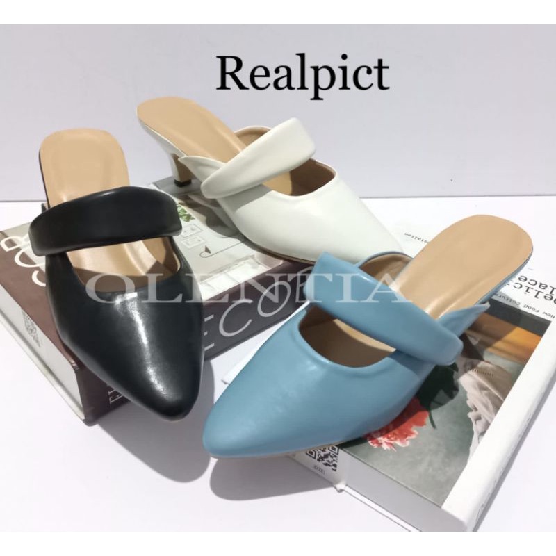 Sepatu Wanita heels mules Terbaru KL 01