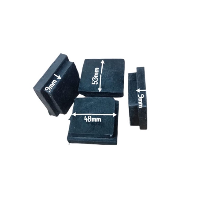 Karet Hollow solid padat 50x50 alas kaki meja/kursi/Rak