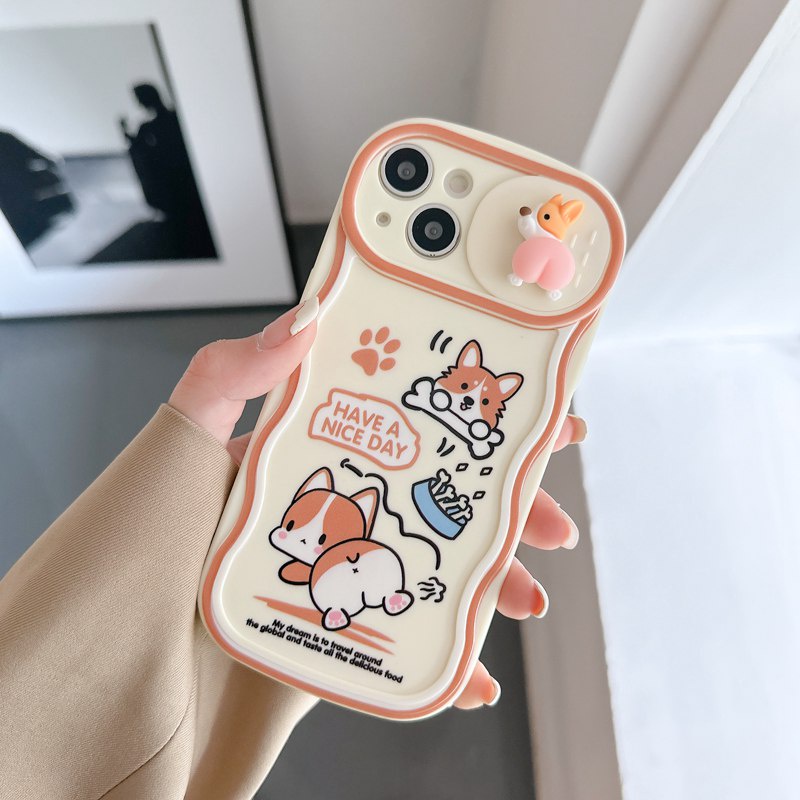 9 Warna! Soft Case Motif Kartun Hewan Anjing Hello Kitty Pelangi Untuk IPhone 11 12 13 14 Pro Max 14 Plus hp