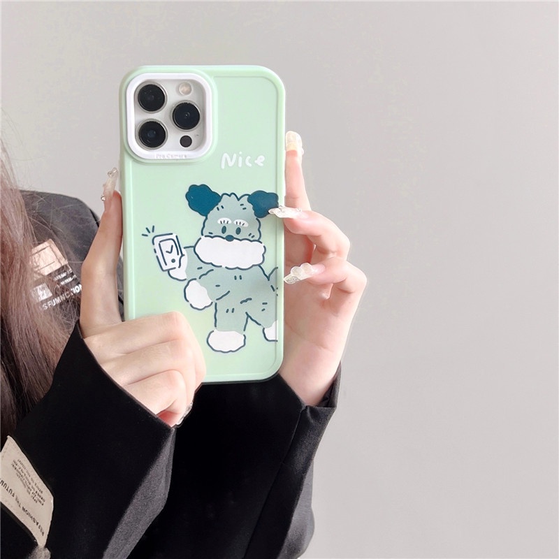 Soft Case Silikon TPU Motif Kartun Anjing Warna Permen Untuk IPhone 14 13 12 11 Pro Max