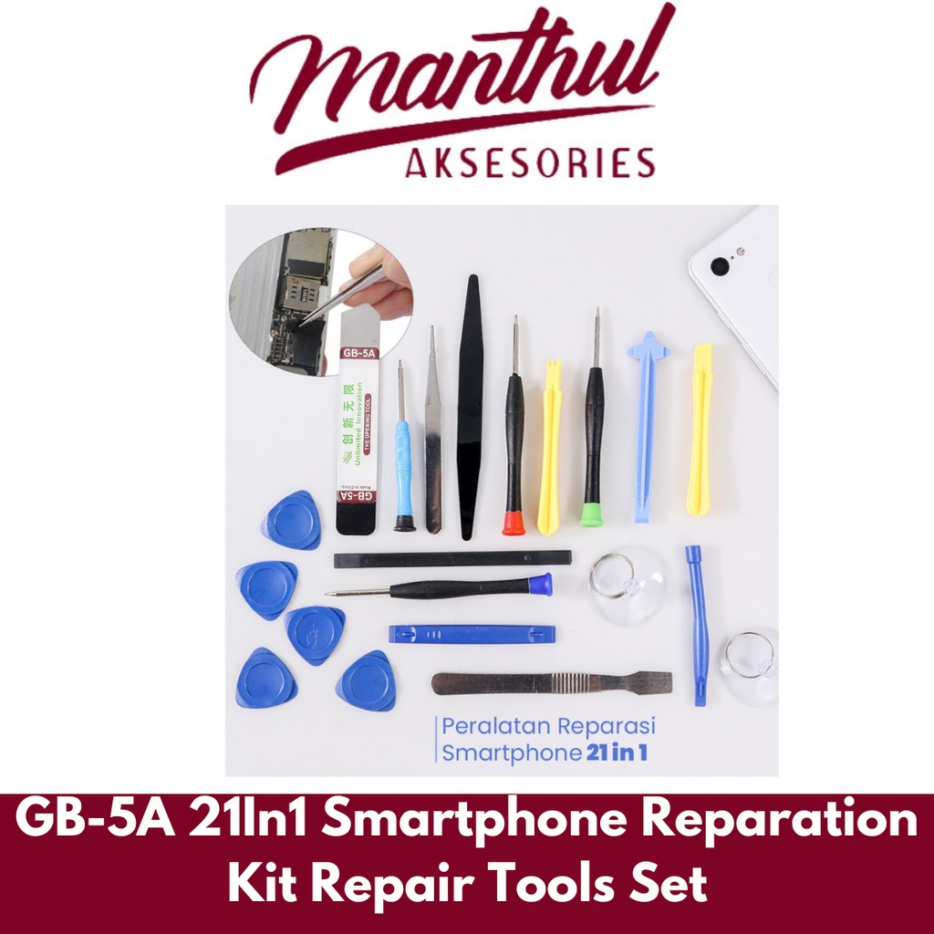 GB-5A 21In1 Smartphone Reparation Kit Repair Tools Set