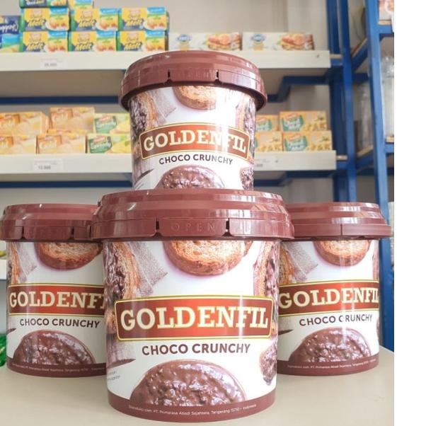 

KODE3z3Yn--Goldenfil Choco Crunchy 1Kg / Selai / Filling Coklat Choco Crunchy (Expired Maret 2023)