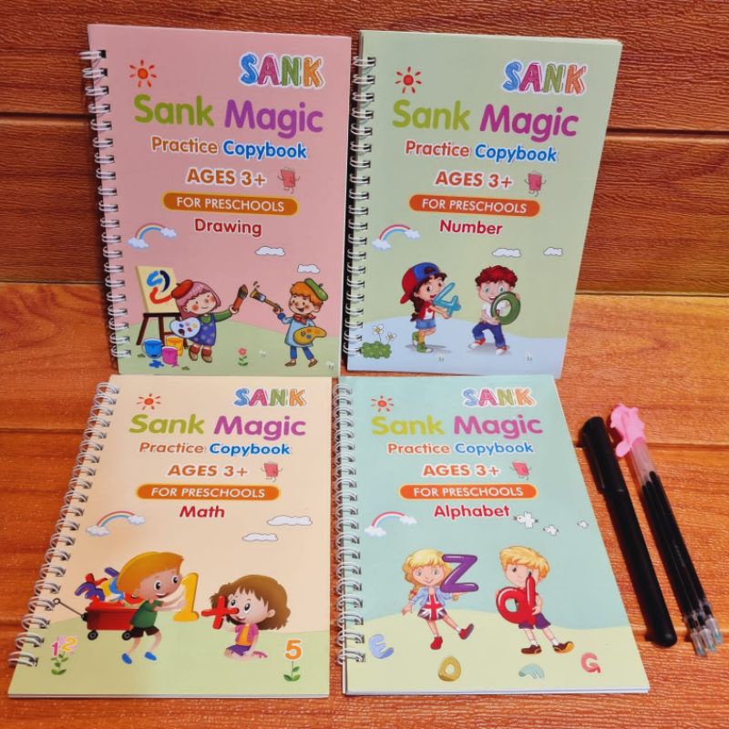 Sank Magic Books / Practice Book 10 in 1 / Alphabet / Drawing / Math / Numbers / Buku Magic Murah / Buku Magic Komplit