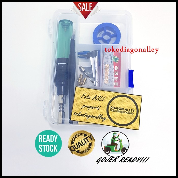 Solder Gas Tanpa Listrik Tanpa Kabel Butane Paket Set Lengkap