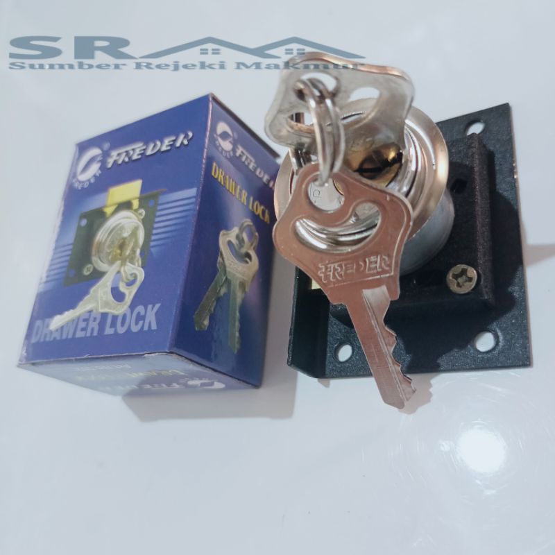 FREDER Kunci lemari besar 22 mm kunci laci 808 no 502