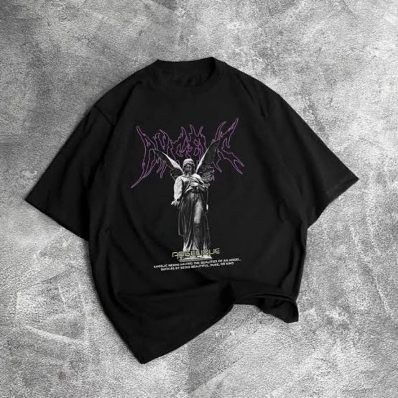 GSC - Baju KAOS OVERSIZE SAN ANDREASS / Kaos Oversize Terbaru-angeliqe hitam