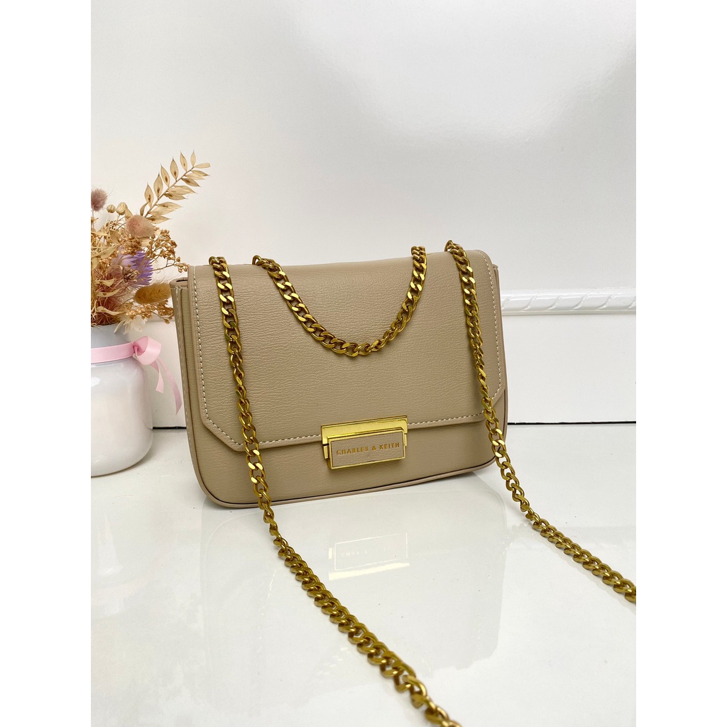 [7.7 Boombastis Sale⚡] - TAS WANITA RANTAI CK PUSH LOCK CHAIN CK201 SHOULDER BAG PREMIUM IMPORT