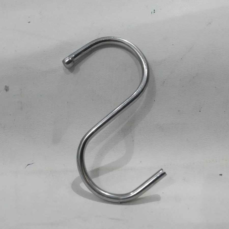 Gantungan Hook Barang Stainless Huruf S Dual Pentol