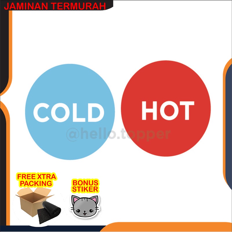 

Terlaris Sign Akrilik Cold Hot | Label Akrilik Panas Dingin | Sign Board - COLD Keren