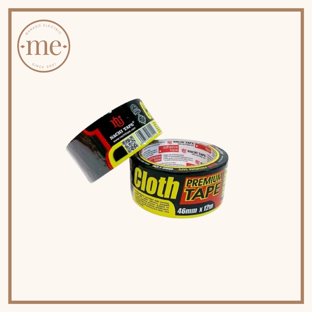 

Nachi Cloth Tape / Lakban Kain Hitam (46mm x 12m)