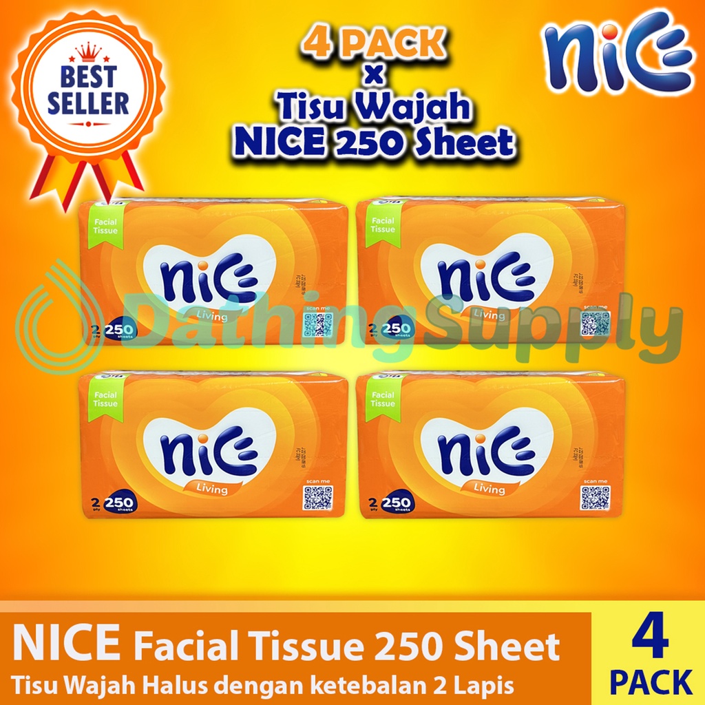 Jual Paket Pack Tisu Pembersih Wajah Nice Facial Soft Tissue S Sheet Ply Lembar