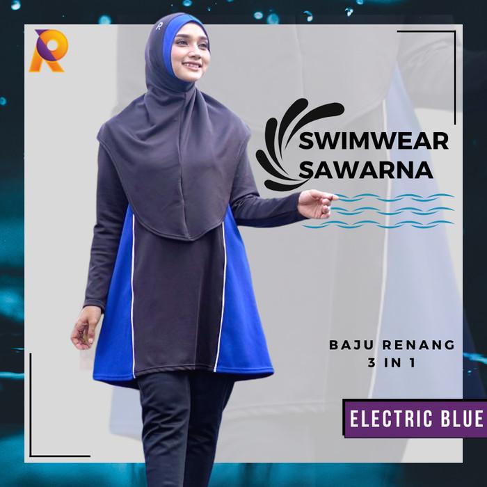 Setelan Baju Renang Wanita Hijab Muslimah Set Baju Renang Ukuran Jumbo