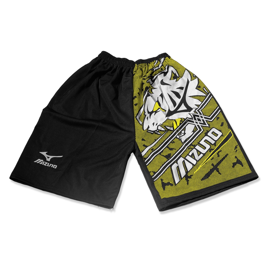 (1kg= 8pcs) Celana pendek olahraga/celana kolor/celana pendek pria/celana futsal/celana volly-MIZUNO SINGA KUNING