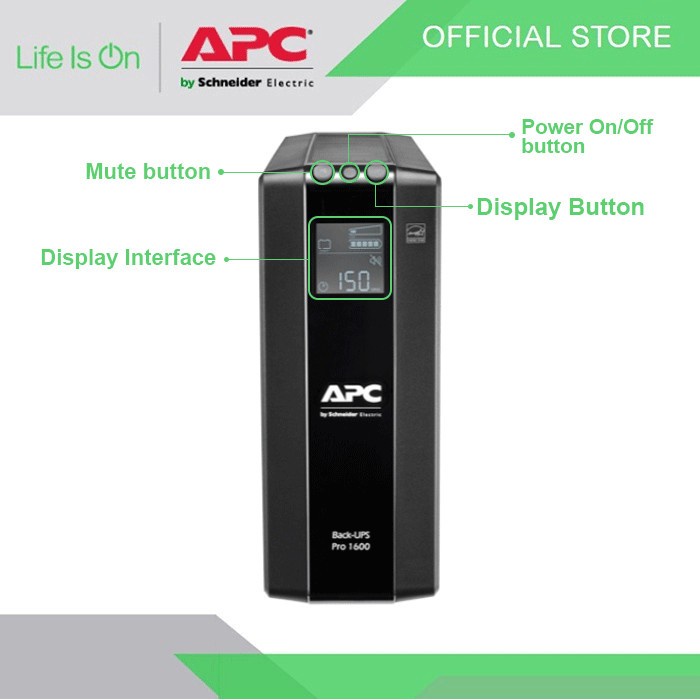 UPS APC BR1500GI Power-Saving Back UPS Pro 1500, 230V