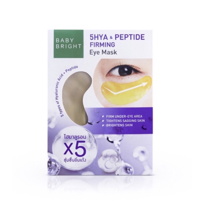 BABY BRIGHT Eye Mask Tomato &amp; Gluta Bright | 5HYA &amp; Peptide Firming | Aloe Vera &amp; Fresh Collagen | Masker Mata