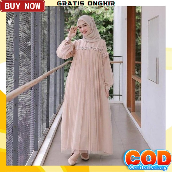 Ghamis Perempuan Pesta Lebaran 2023 Kekinian Dewasa Muslimah Gamis Fashion Muslim Kulaitas Import Sy