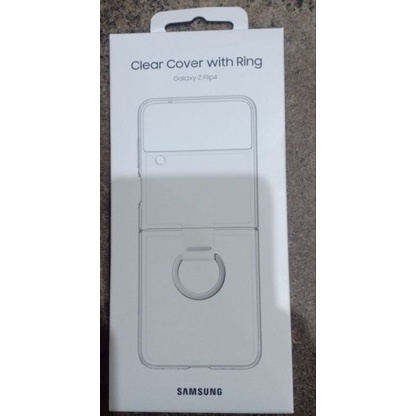 Case Clear Cover With Ring Samsung Galaxy Z Flip 4 original