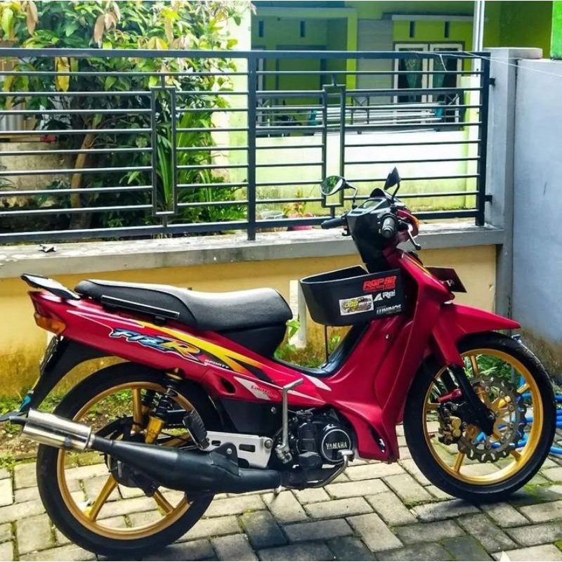 cover body halus full set yamaha fiz r LE merah maroon