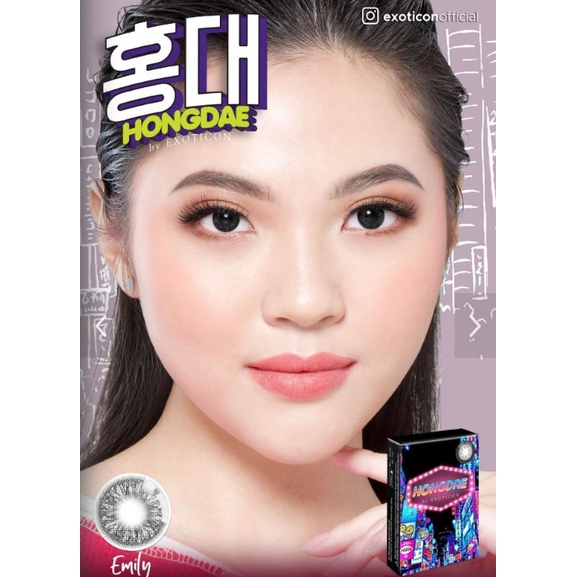 Hongdae Softlens Warna By Exoticon Ukuran Normal Sampai -2.50