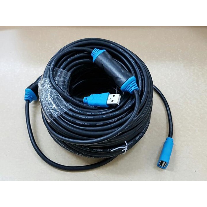 NETLINE Kabel USB Extension 15m ACTIVE Perpanjangan USB 15 meter 15 m