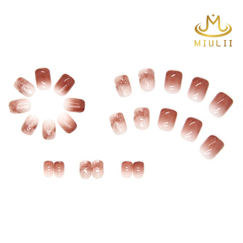 MIULII / KUKU PALSU   A0537  / 24PCS / 3D / NAIL ART / PREMIUM / CUTE / FREE LEM JELLY / KUTEK