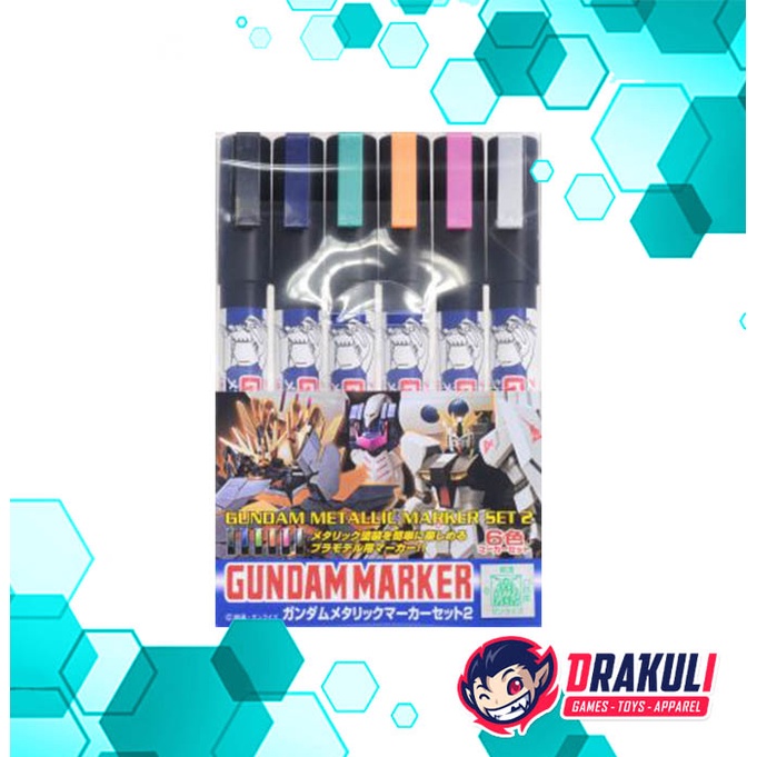 Gundam Mettallic Marker Set 2 AMS125