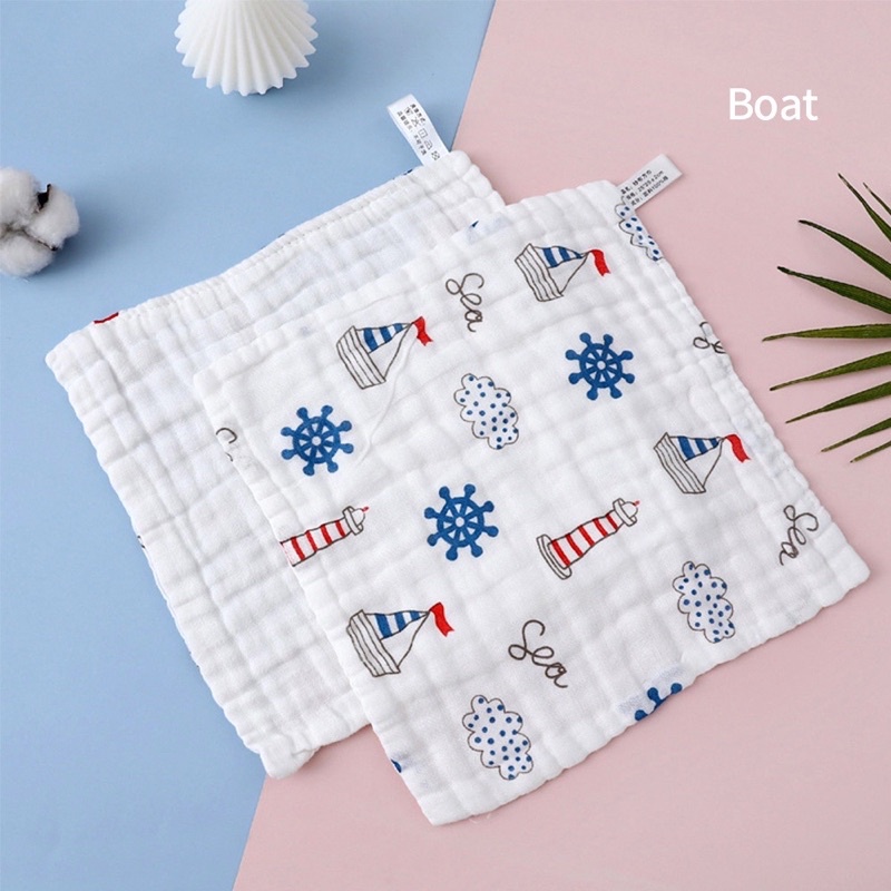 TokoPapin Sapu Tangan Bayi Handuk Waslap Katun Cotton Premium Lembut Anak Bayi Motif