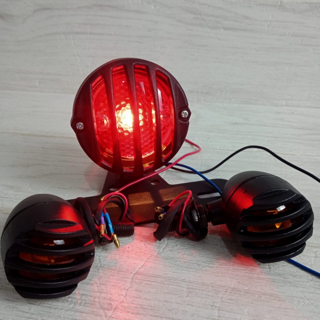Stoplamp Japstyle Lampu Stop Grill Tralis Set Riting Grill Tralis Model Classic Import