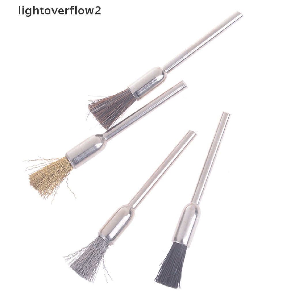 (lightoverflow2) 1pc Sikat Kawat Tembaga Pembersih Mata Bor Elektrik Untuk Manicure (ID)