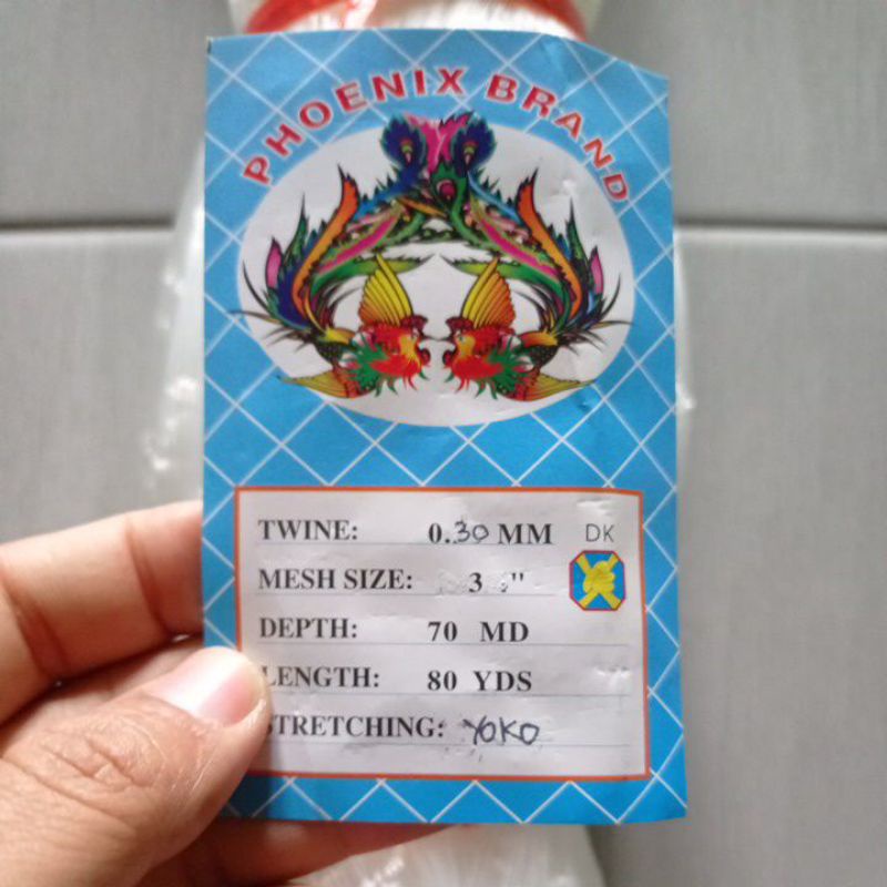 Jaring ikan 3 inchi 0.30 70md/80 yds yoko jaring ikan senar pukat ikan jaring lobster jaring ikan mu