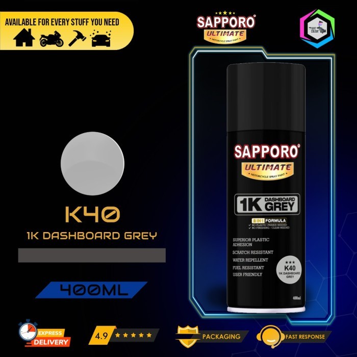 SAPPORO ULTIMATE Colour Cat Semprot K40 1K DASHBOARD GREY 400cc