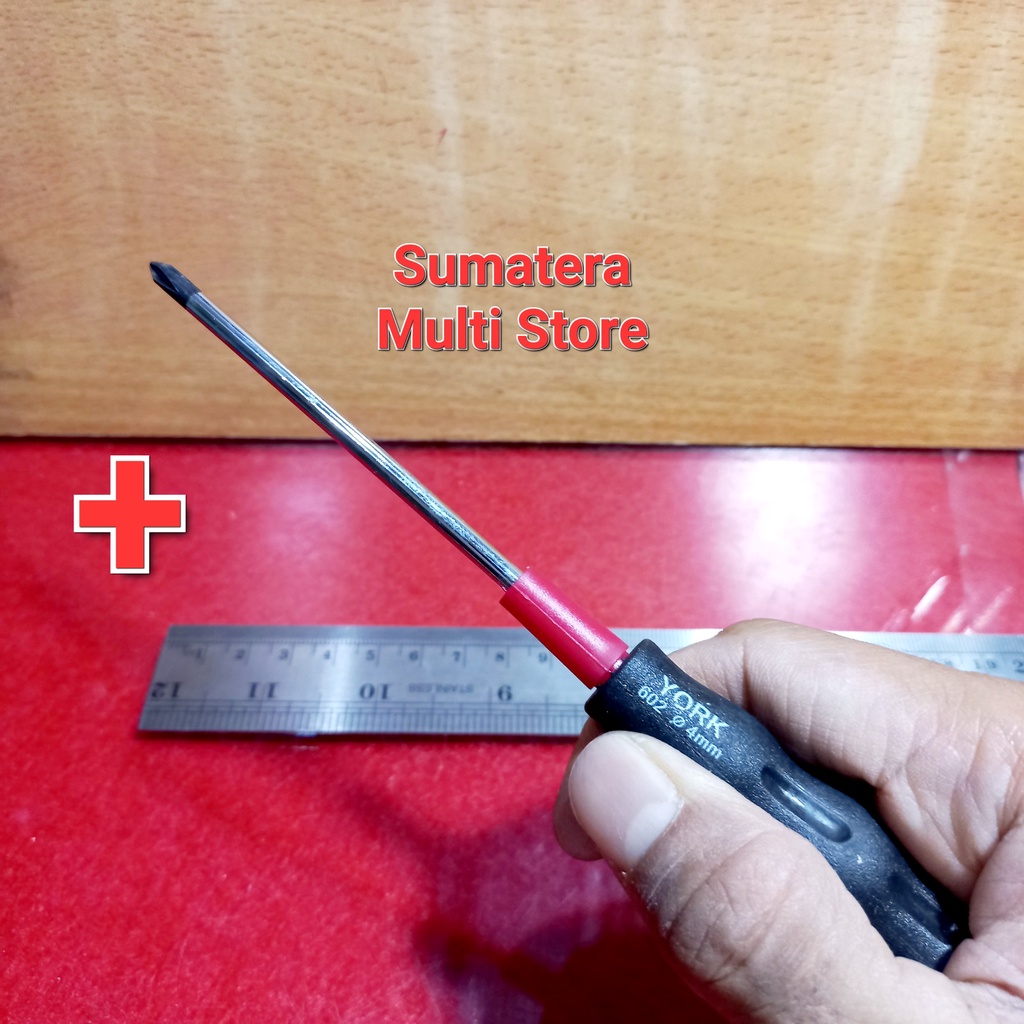 York Obeng Stel Plus Kecil Pendek - Bunga / Positif