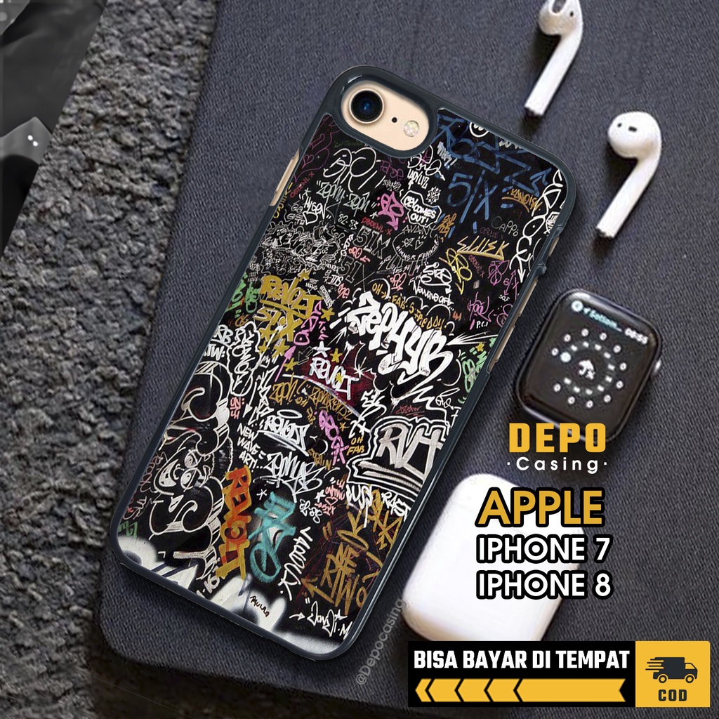 Case Iphone 7 8 Case Hp Iphone 7 8 Depo Casing [GRFY] Premium Glossy Case Custom Case Aesthetic Kesi