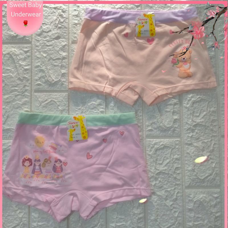 BOXER CEWEK || BOXER ANAK SOREX || BOXER ANAK CEWEK SOREX || CD BOXER ANAK PEREMPUAN SOREX MA502-1 |